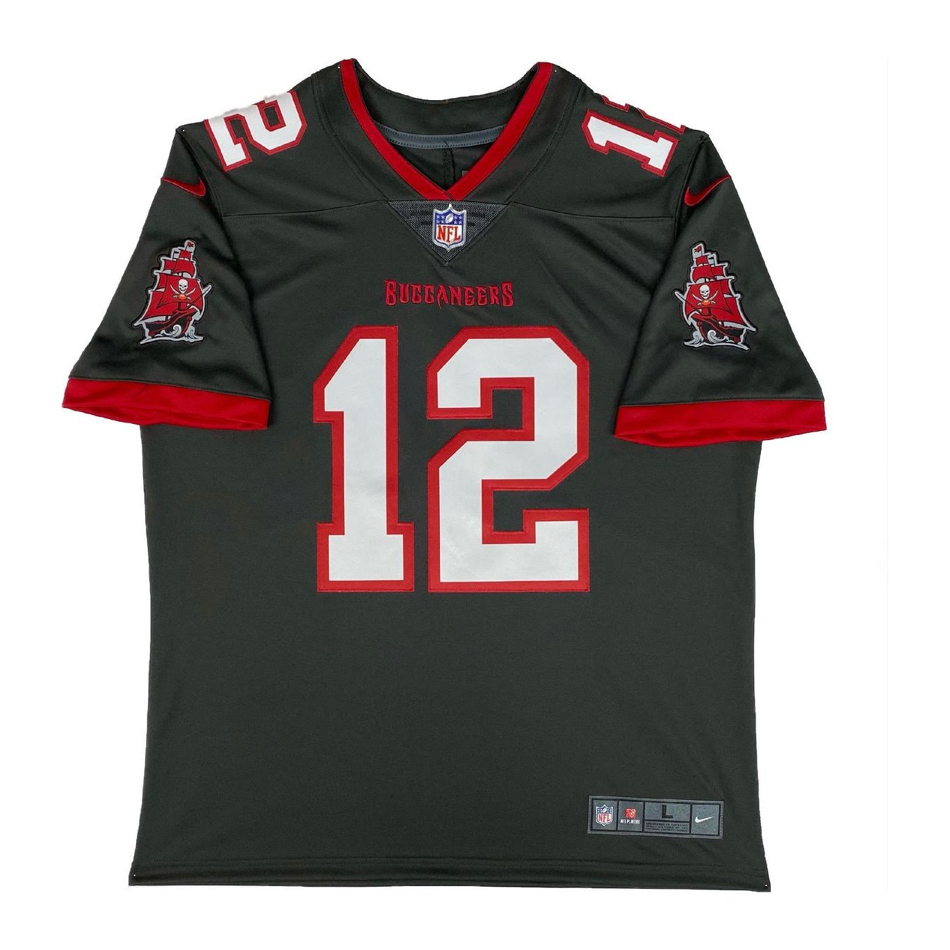 TOM BRADY Autographed Tampa Bay Buccaneers Pewter Nike Limited Jersey FANATICS