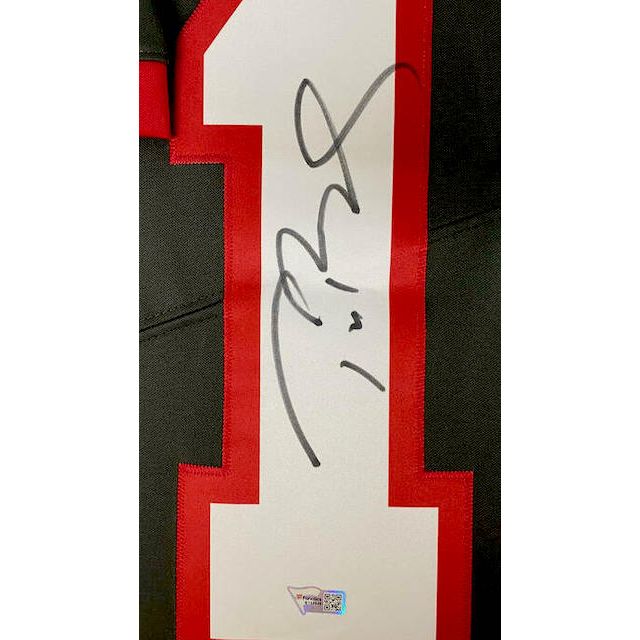 TOM BRADY Autographed Tampa Bay Buccaneers Pewter Nike Limited Jersey FANATICS