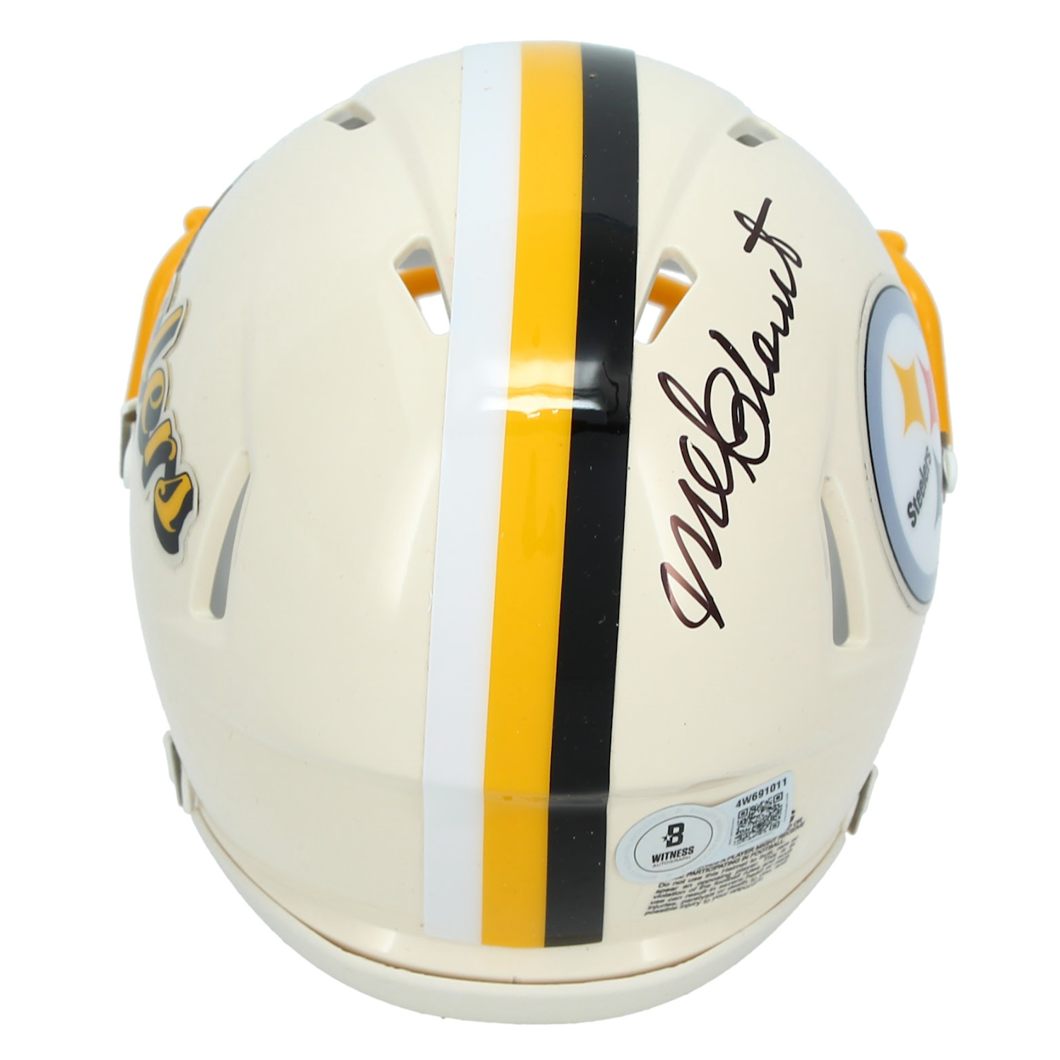 Mel Blount Autographed Pittsburgh Steelers RETRO Speed Mini Helmet Beckett