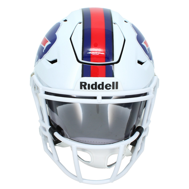 Jim Kelly Autographed (In Red) Buffalo Bills Speedflex Midi Helmet Beckett