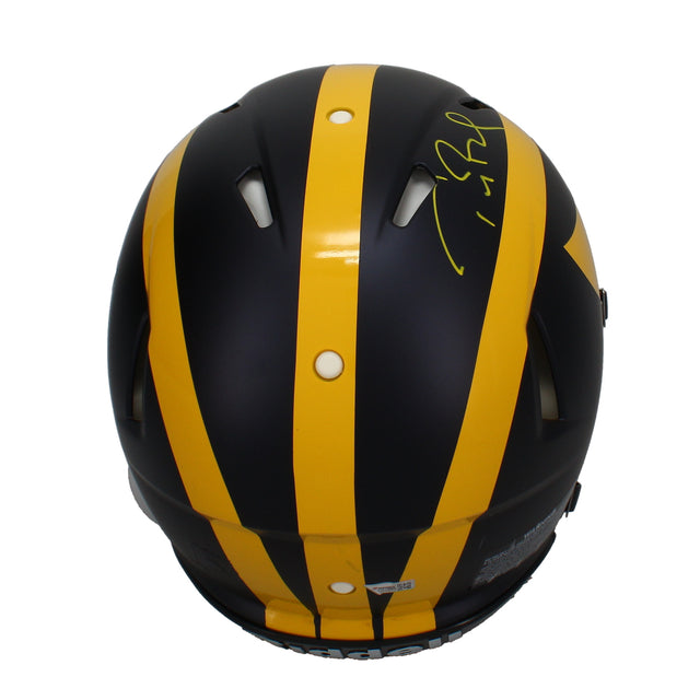 Tom Brady Autographed Michigan Authentic Speed Helmet Fanatics