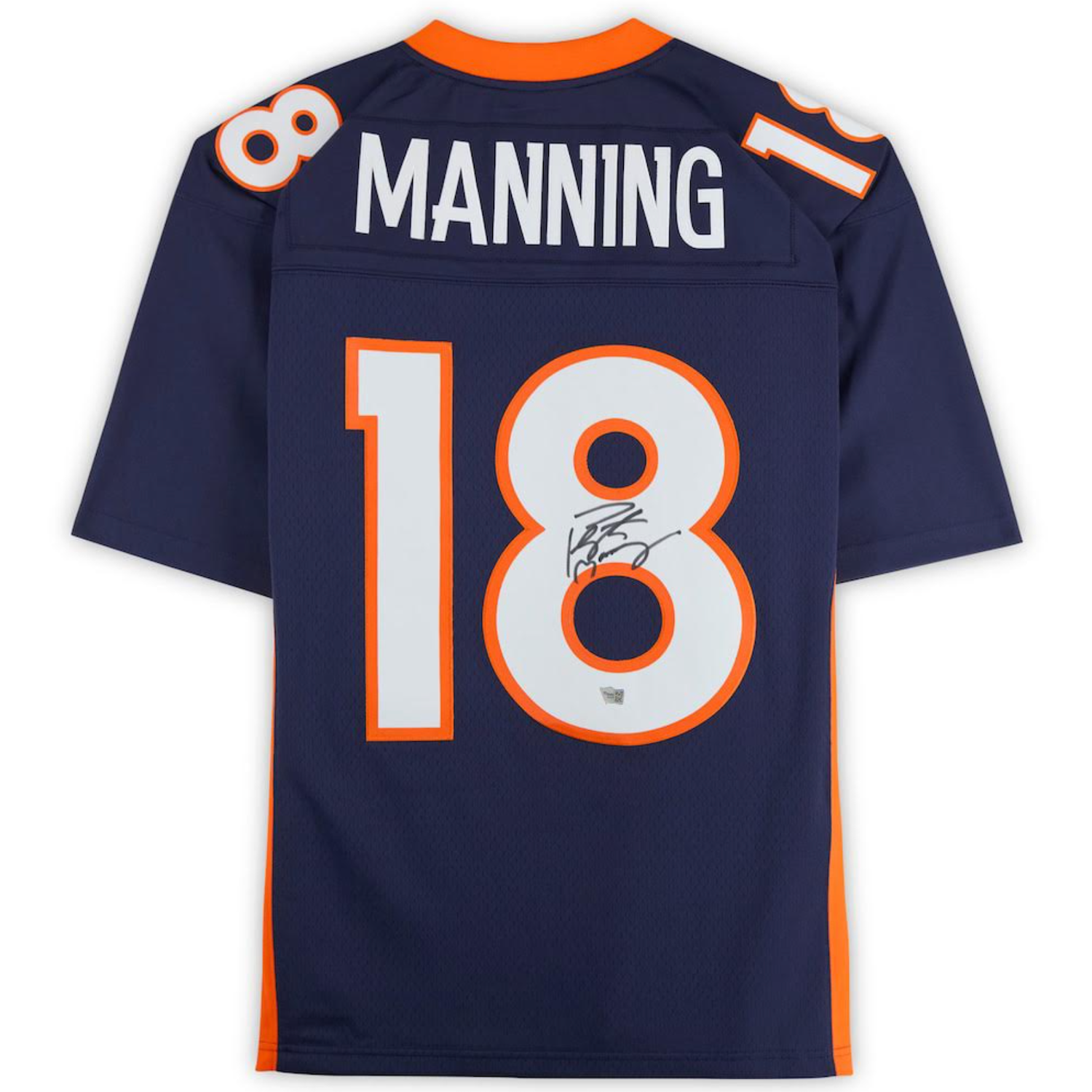 Peyton Manning Autographed Denver Broncos Nike Navy Blue Elite Jersey Fanatics