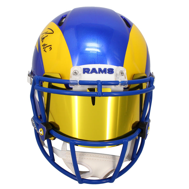 Puka Nacua Autographed Rams Authentic Speed Helmet w/ Visor & Bumpers Fanatics