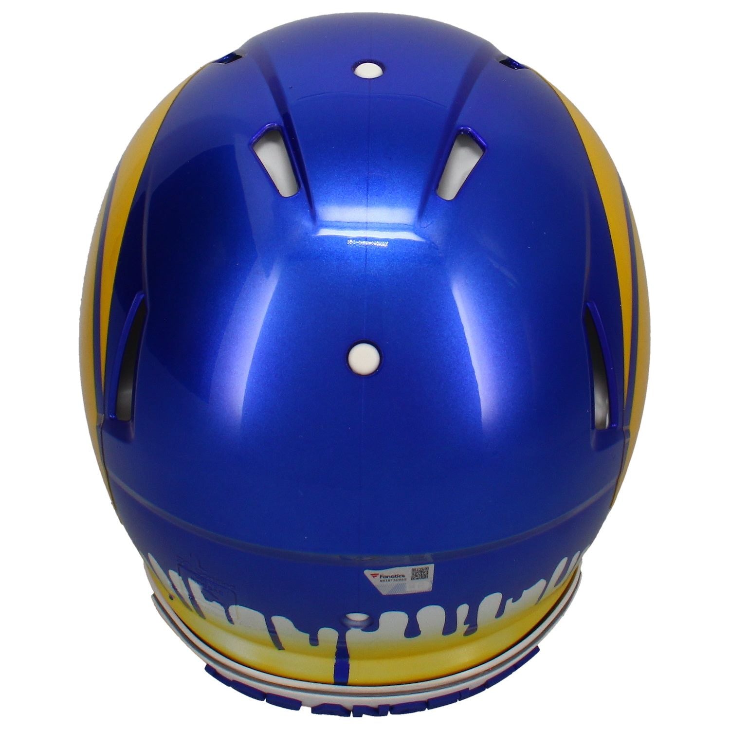 Puka Nacua Autographed Rams Drip Authentic Helmet w/ Visor & Bumpers Fanatics