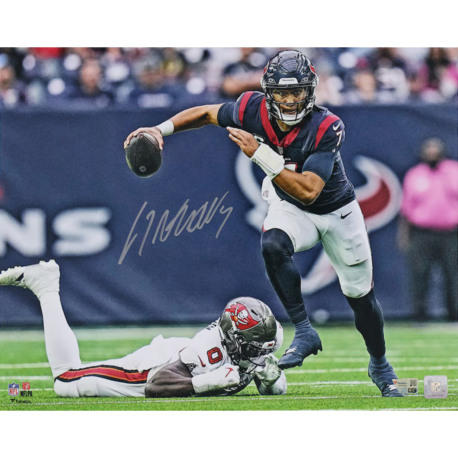 C.J. Stroud Autographed Texans 16" x 20" "Escape" Photograph Fanatics