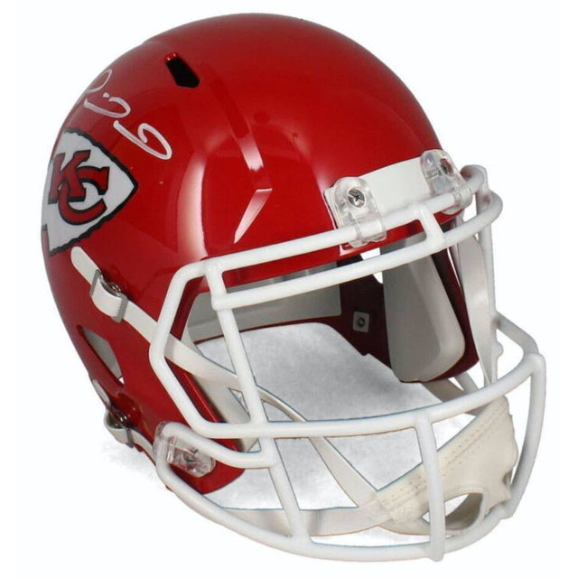 Patrick Mahomes Autographed Kansas City Chiefs Full Size Speed Replica Helmet Beckett