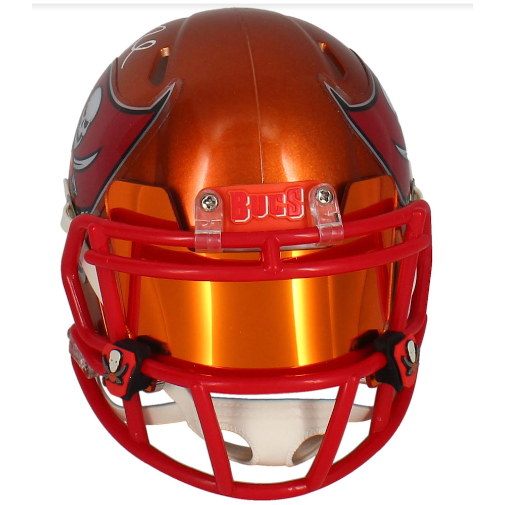 Tom Brady Autographed Buccaneers Flash Speed Mini Helmet w/ Visor Fanatics