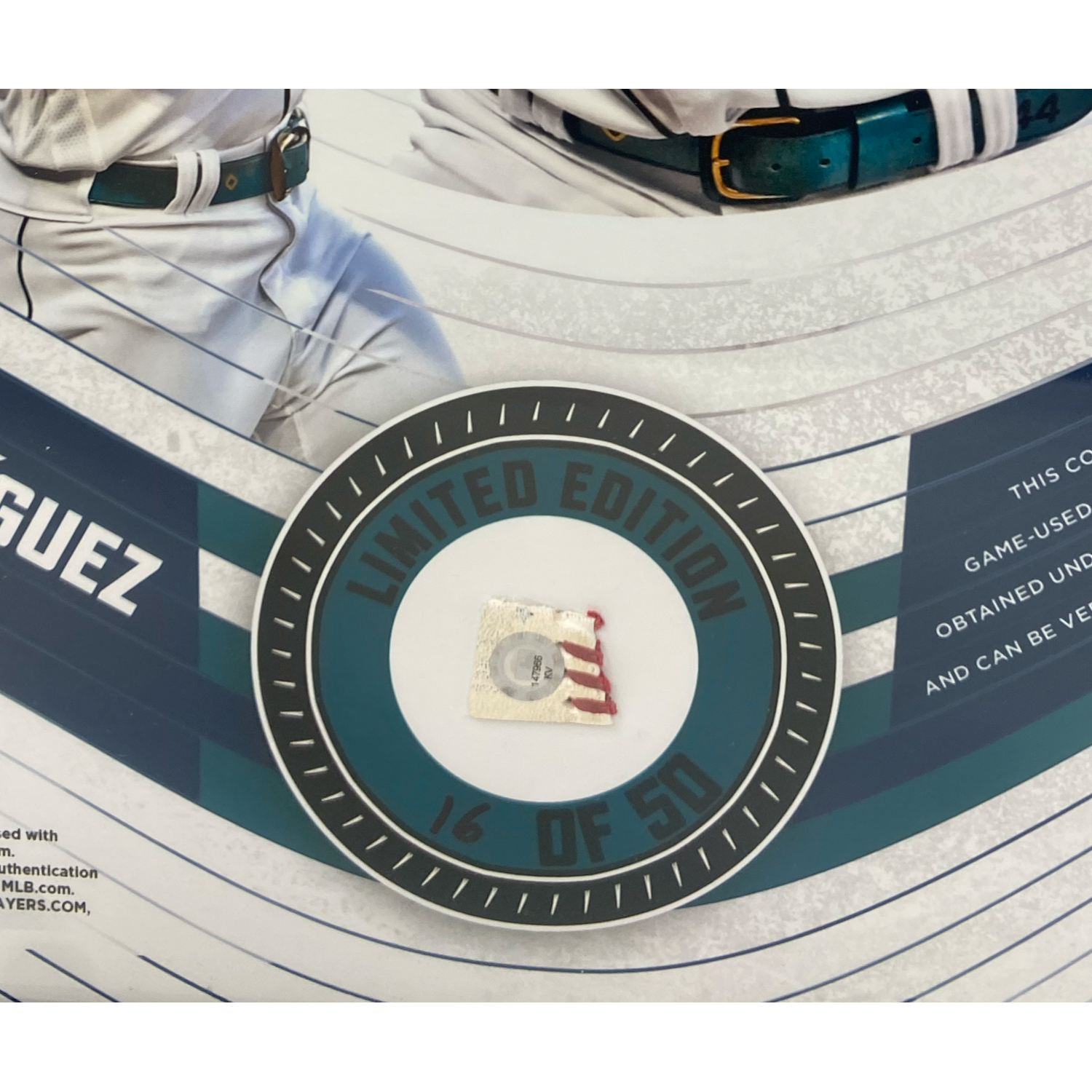 Julio Rodriguez Mariners Framed 15" x 17" Game Used Baseball Collage LE 50