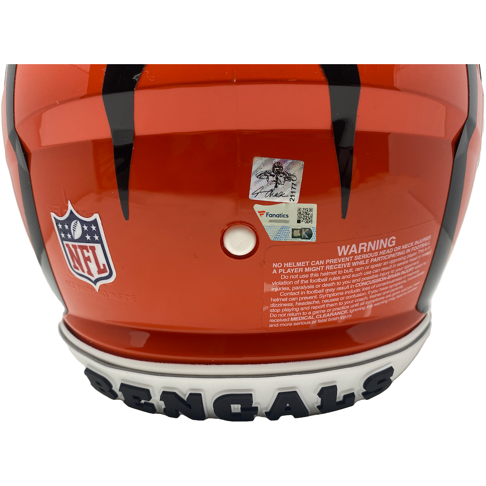 Joe Burrow / Ja'Marr Chase Cincinnati Bengals Autographed Authentic Helmet w/ Custom Visor Fanatics