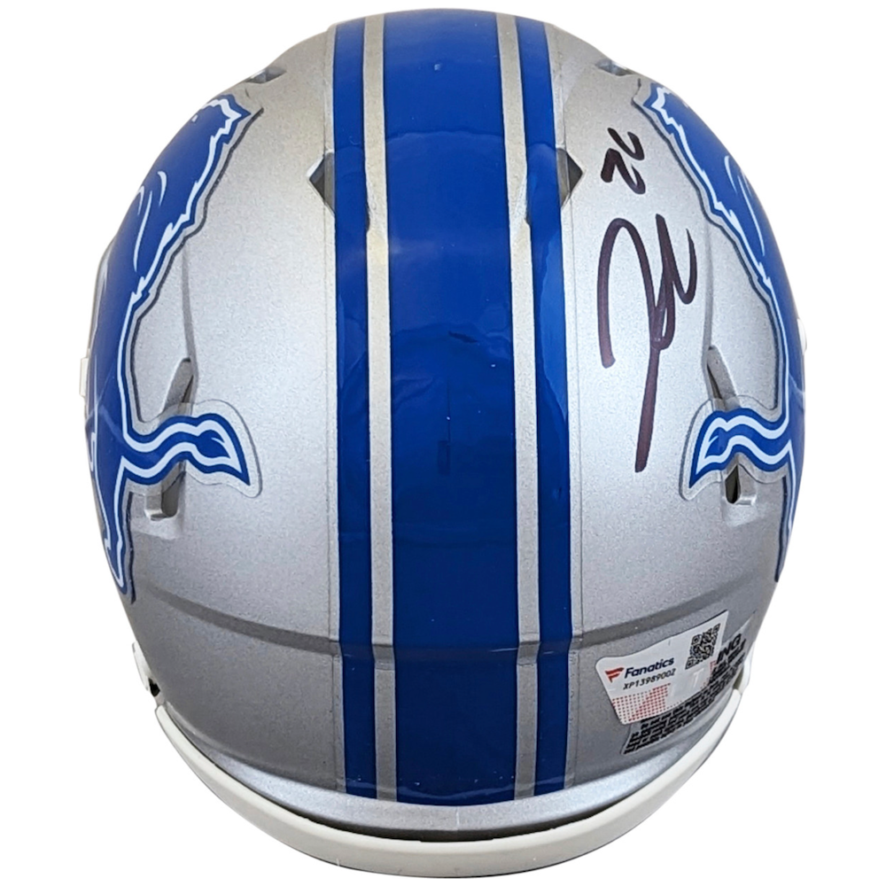 Jahmyr Gibbs Autographed Detroit Lions Mini Speed Helmet Fanatics