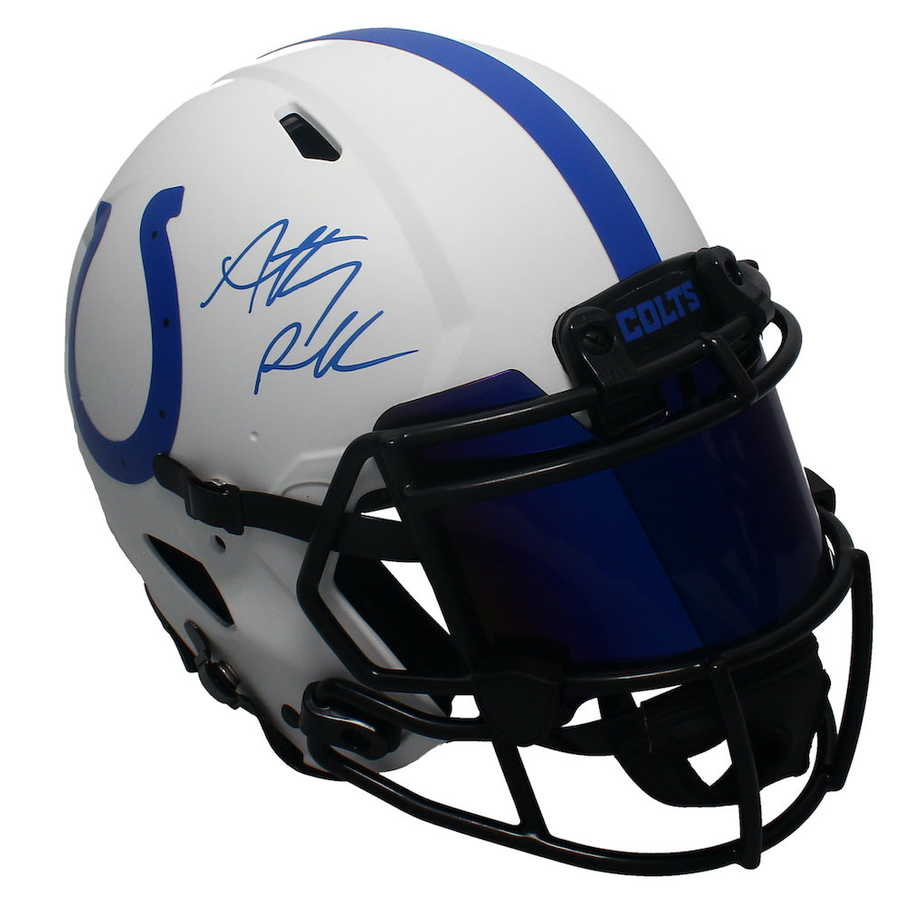 Anthony Richardson Autographed Colts Lunar Authentic Helmet w/ Visor Fanatics