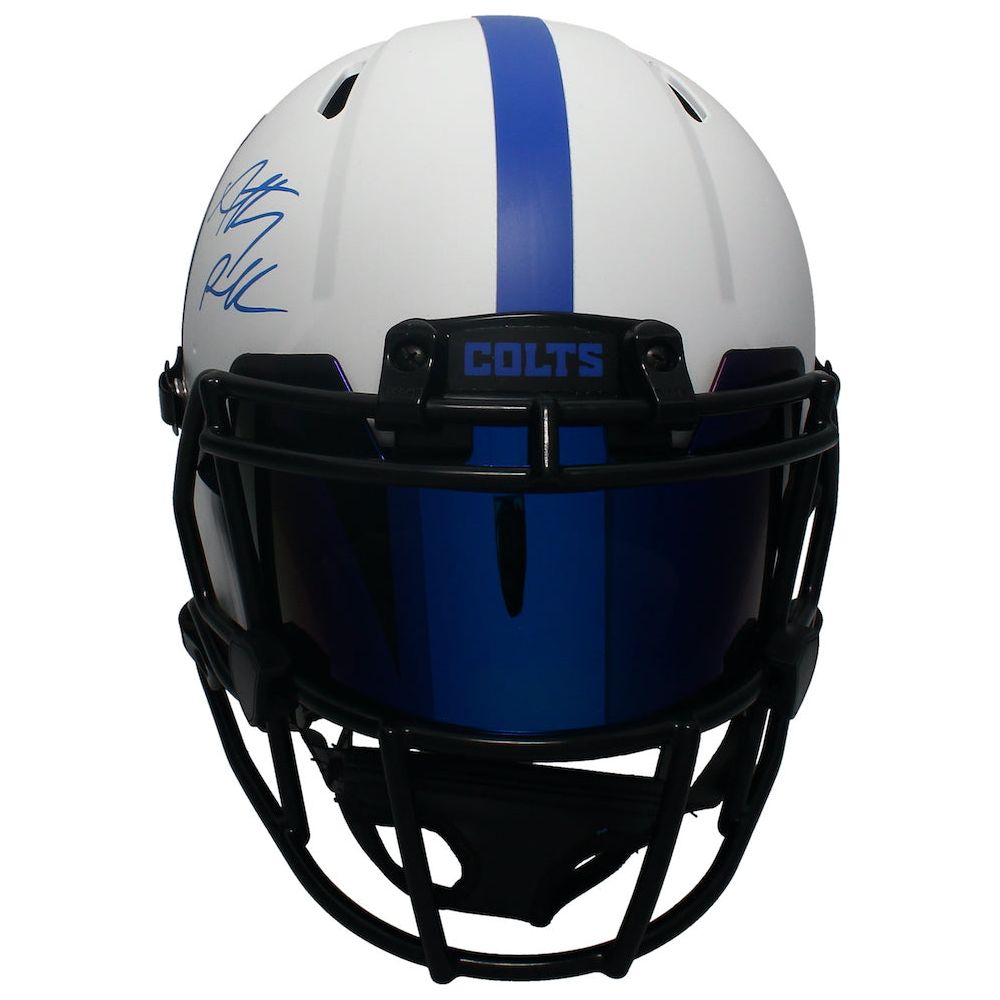 Anthony Richardson Autographed Colts Lunar Authentic Helmet w/ Visor Fanatics