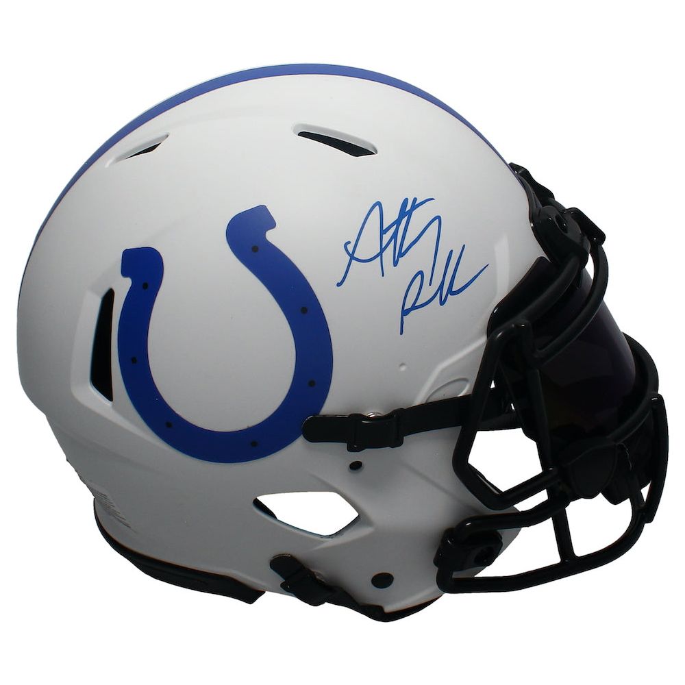 Anthony Richardson Autographed Colts Lunar Authentic Helmet w/ Visor Fanatics
