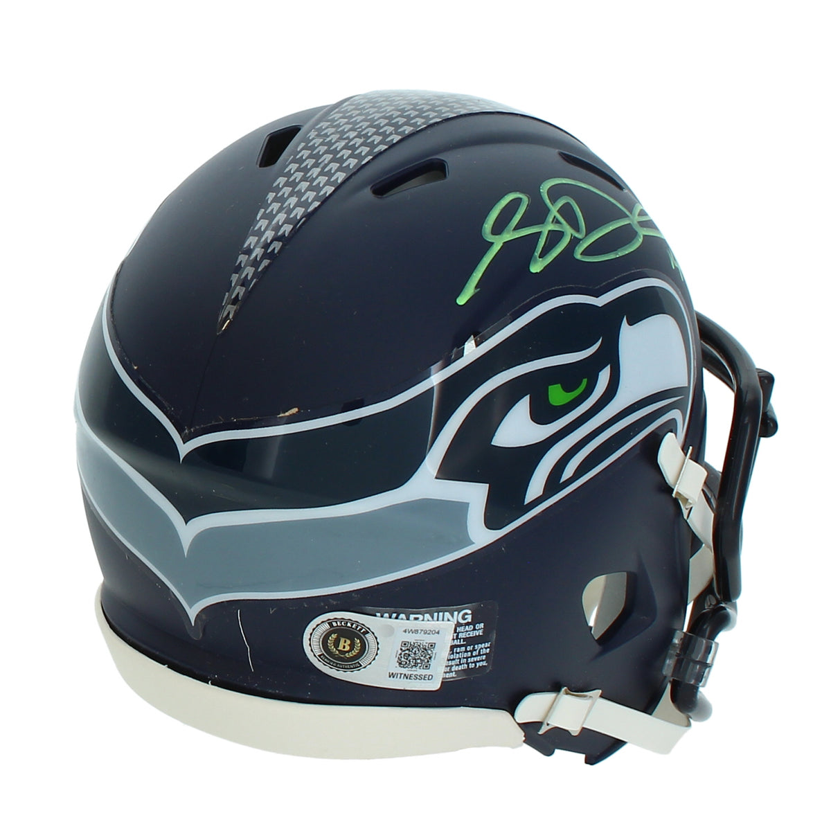 Sam Darnold Autographed Seattle Seahawks Speed Mini Helmet Beckett Witnessed