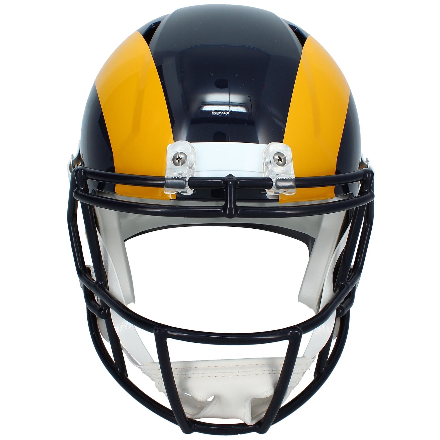 Isaac Bruce & Torry Holt Autographed Los Angeles Rams 1981-99 Throwback Speed Full Size Helmet Beckett