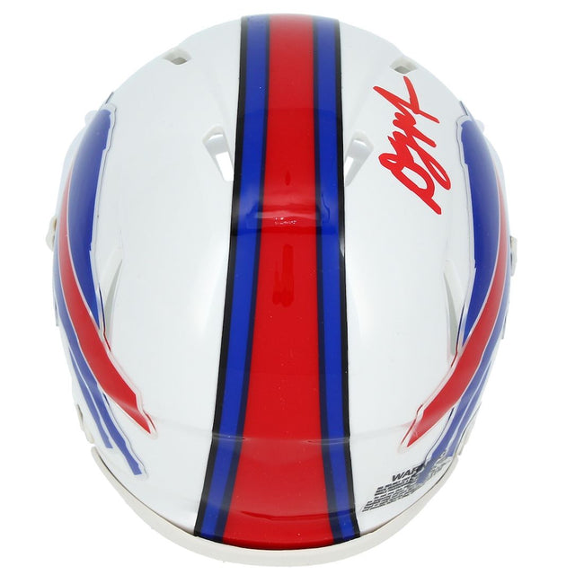 D.J. Moore Autographed Buffalo Bills Speed Mini Helmet Beckett Witnessed