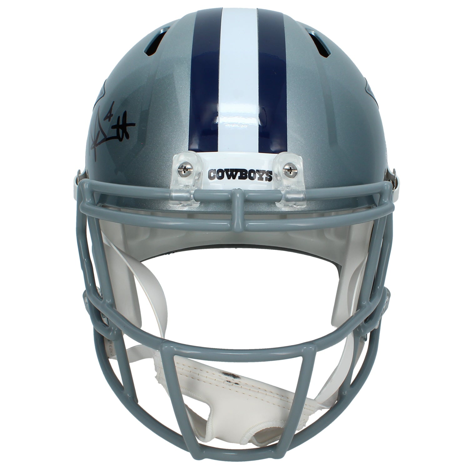 Dak Prescott Autographed Dallas Cowboys Speed Full Size Helmet Beckett