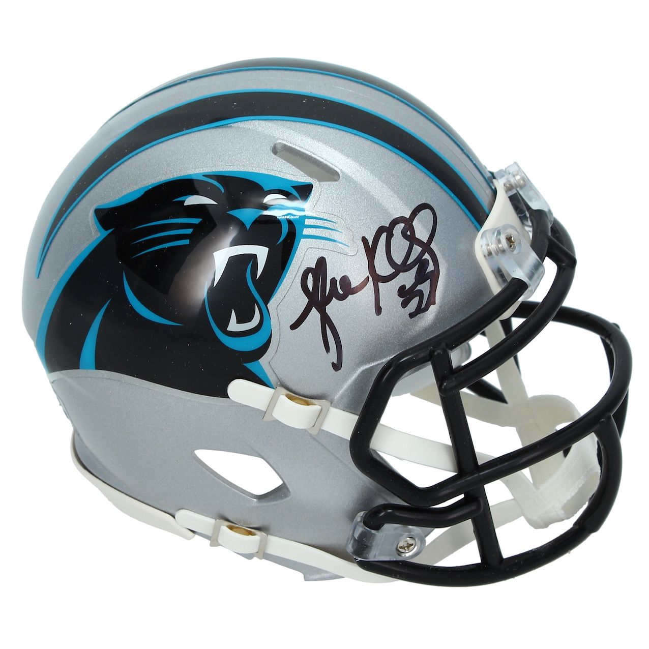 Luke Kuechly Autographed Carolina Panthers Speed Mini Helmet Beckett Witnessed