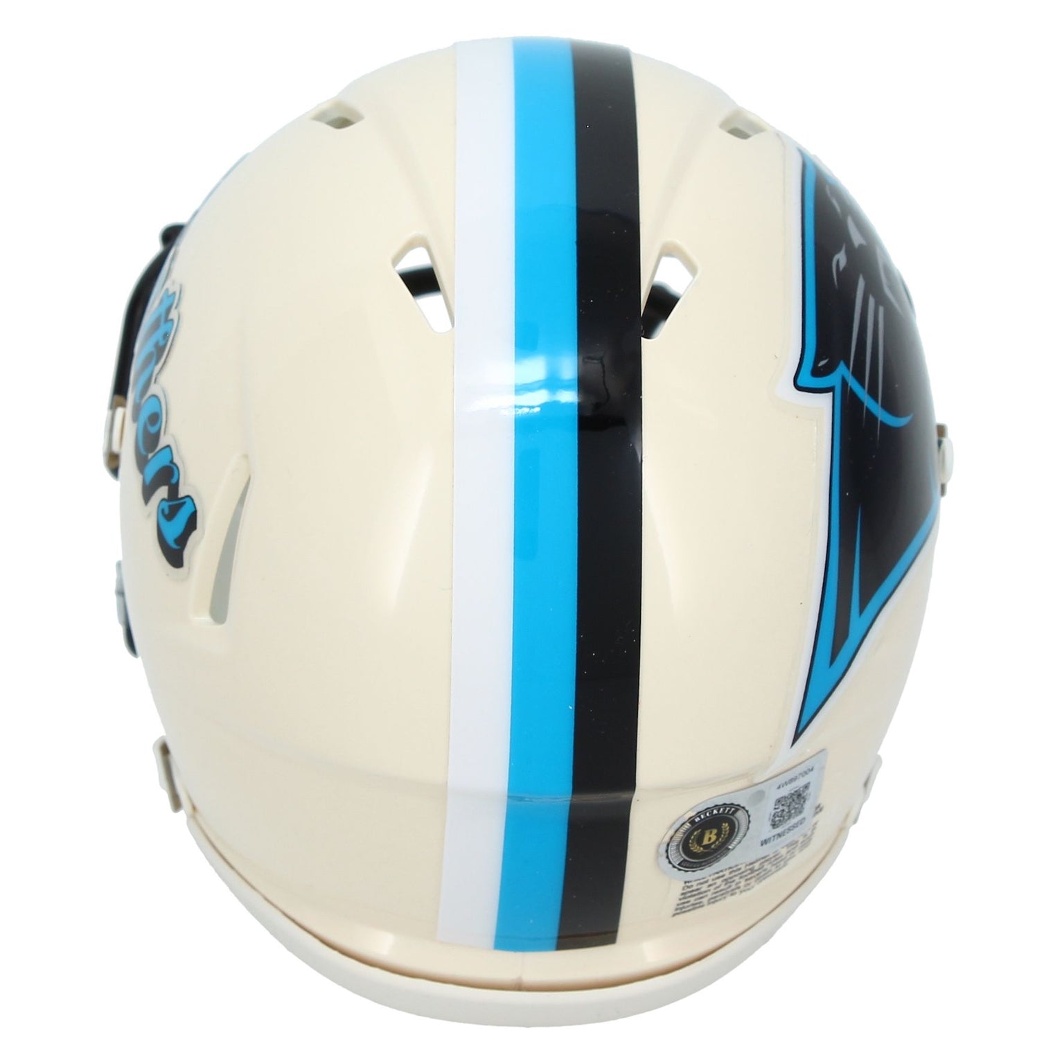 Luke Kuechly Autographed Carolina Panthers RETRO Speed Mini Helmet Beckett