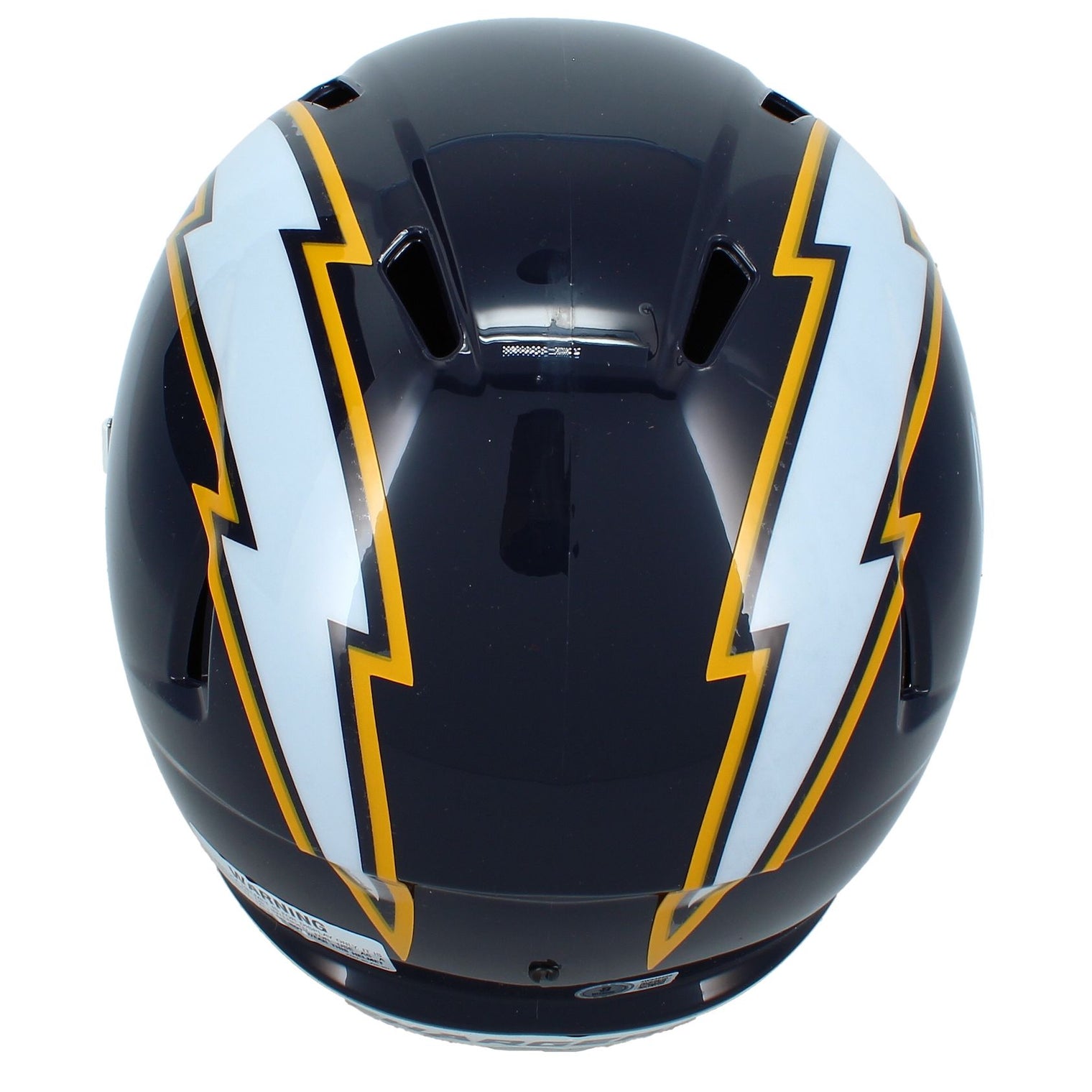 Omarion Hampton Autographed Los Angeles Chargers Navy 2025 Alternate Speed Full Size Helmet Beckett