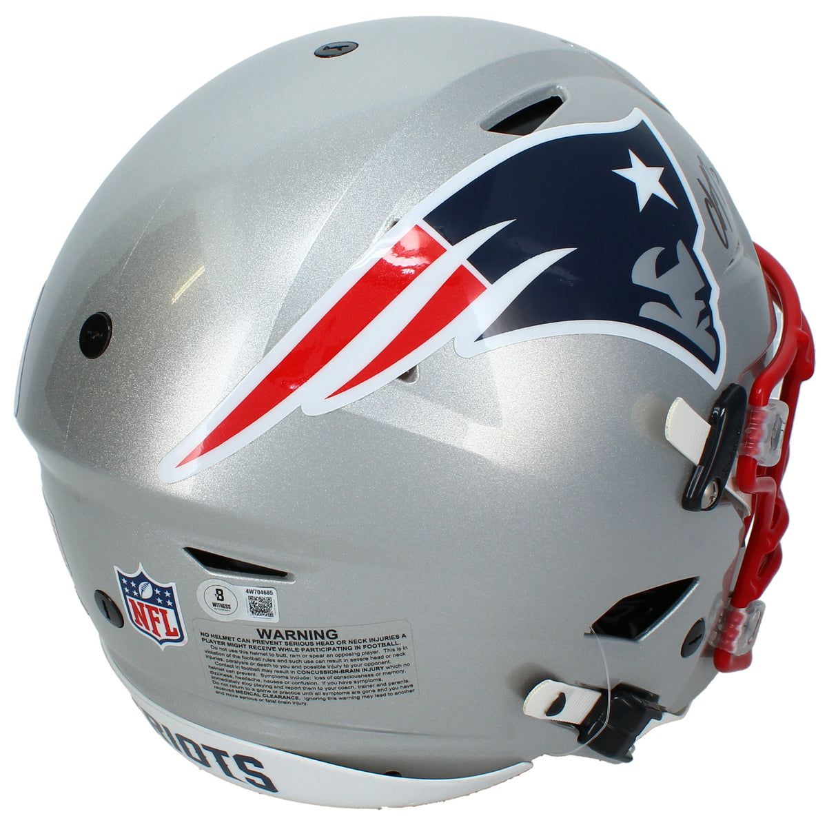 Christian Gonzalez Autographed New England Patriots Speedflex Authentic Helmet Beckett
