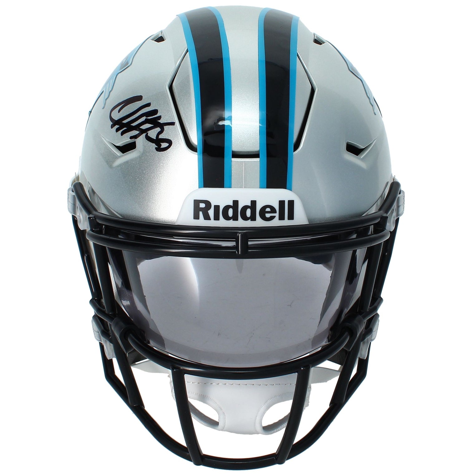 Chuba Hubbard Autographed Carolina Panthers SpeedFlex Midi Helmet Beckett