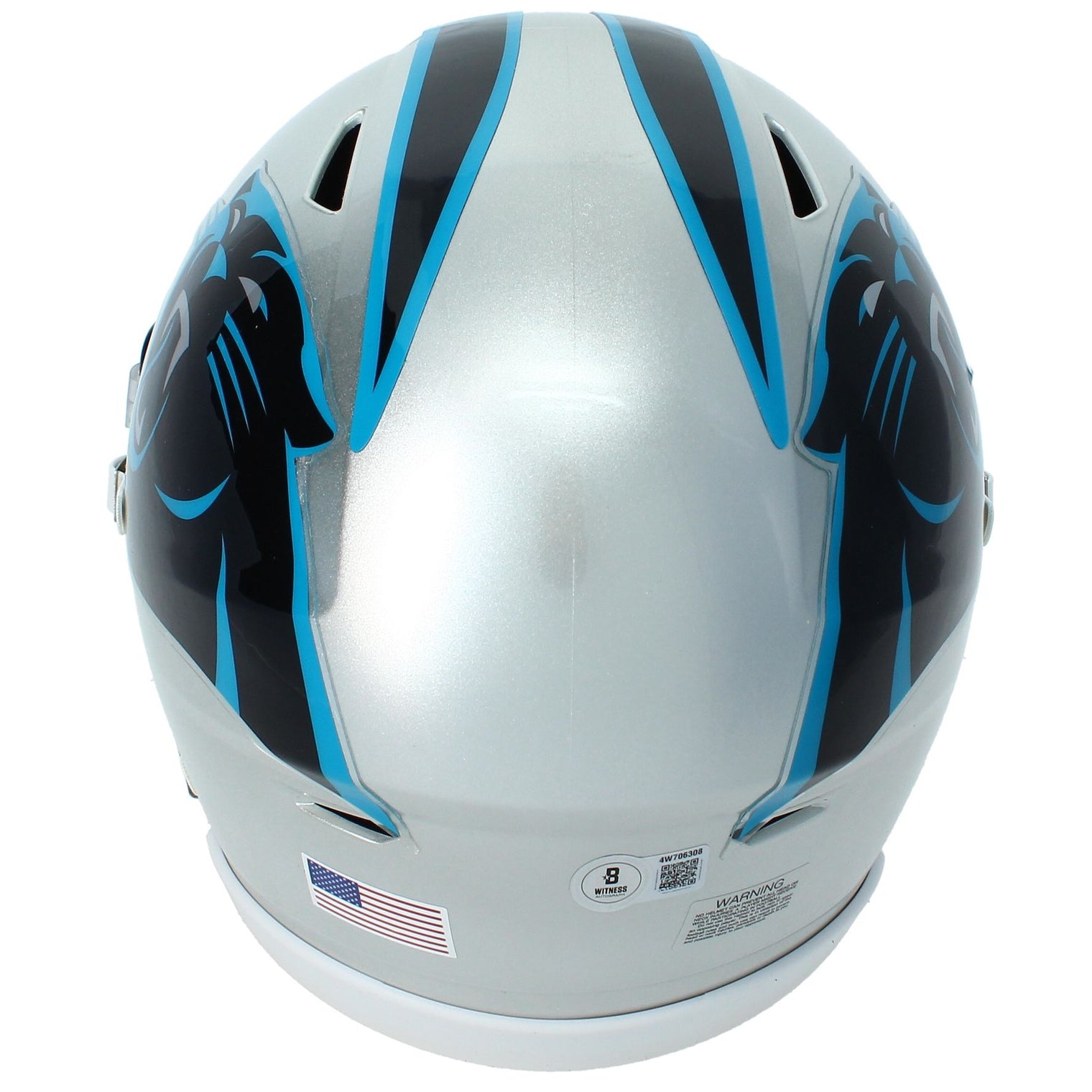 Chuba Hubbard Autographed Carolina Panthers SpeedFlex Midi Helmet Beckett