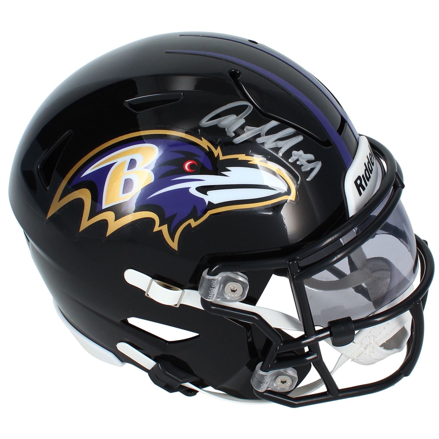 Anquan Boldin Autographed Baltimore Ravens SpeedFlex Midi Helmet Beckett