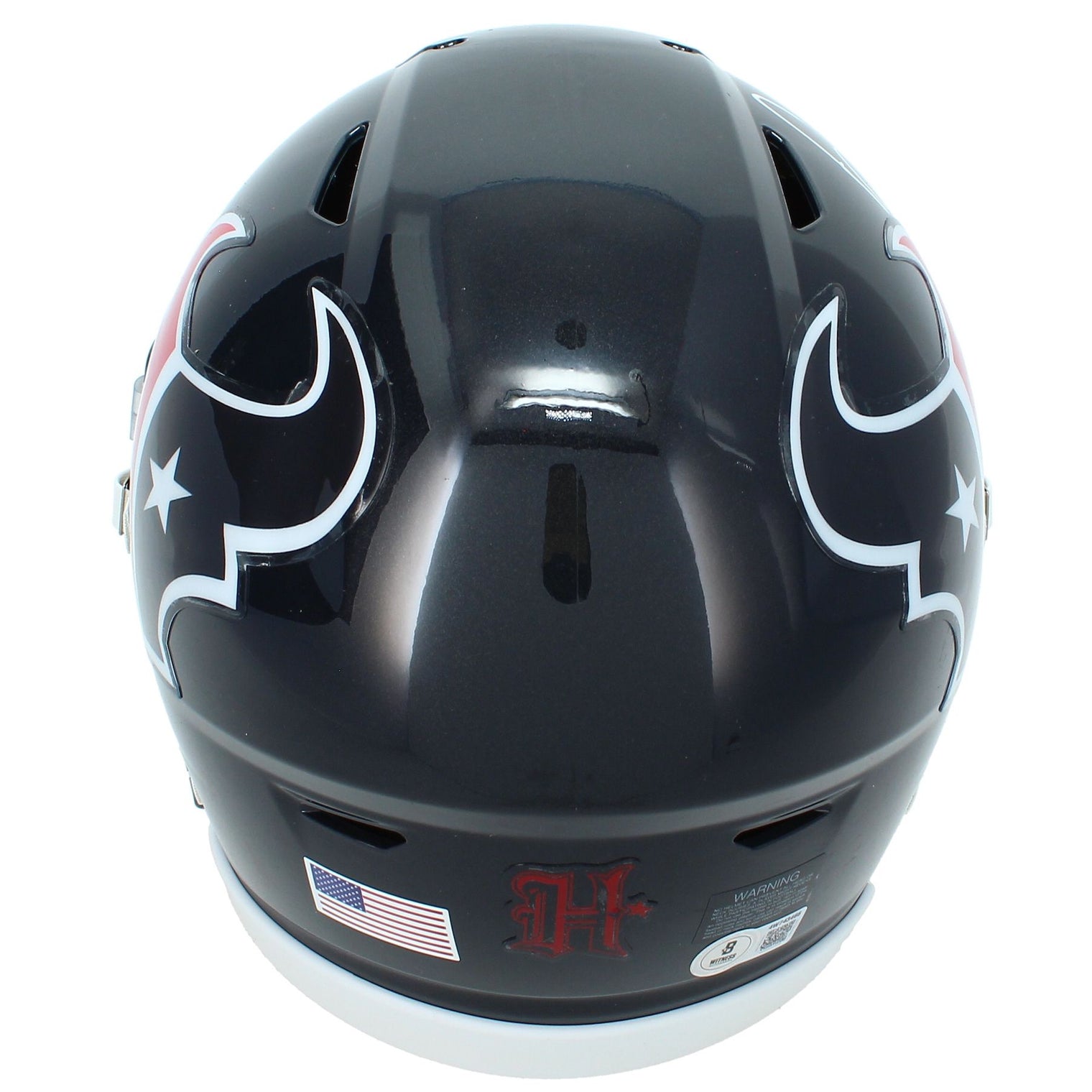 David Montgomery Autographed Houston Texans SpeedFlex Midi Helmet Beckett