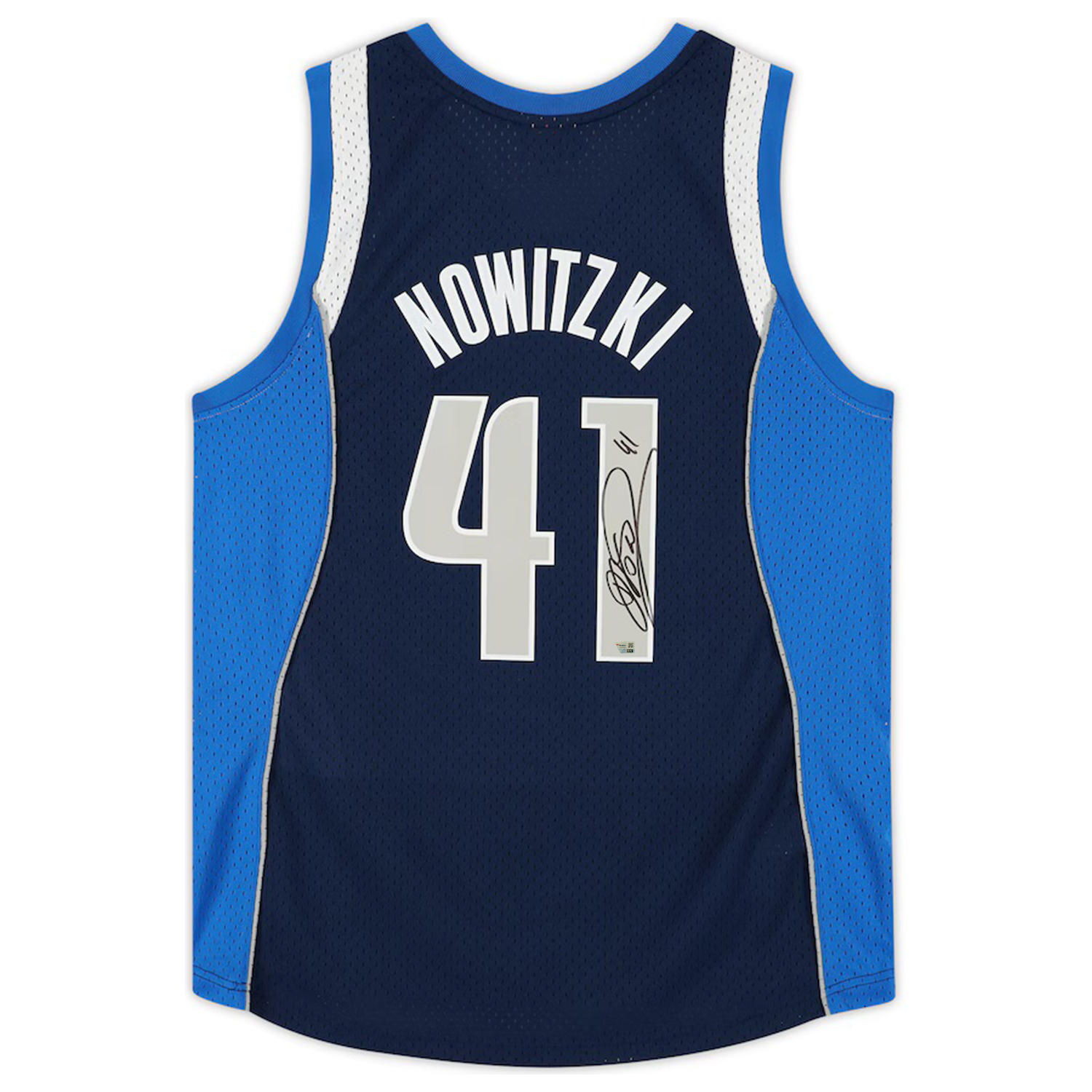 Dirk Nowitzki Autographed Dallas Mavericks 2010 Blue Nike Jersey Fanatics