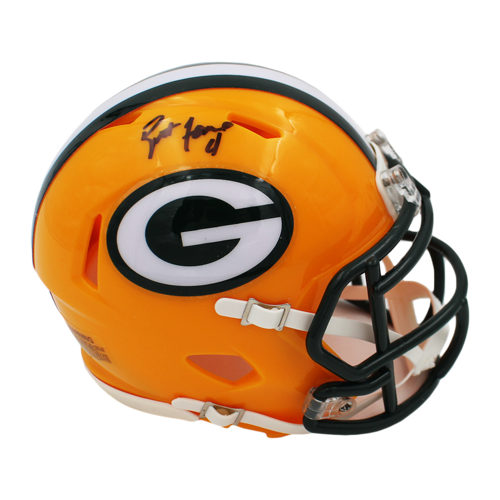 Brett Favre Autographed Green Bay Packers Mini Speed Helmet Radtke