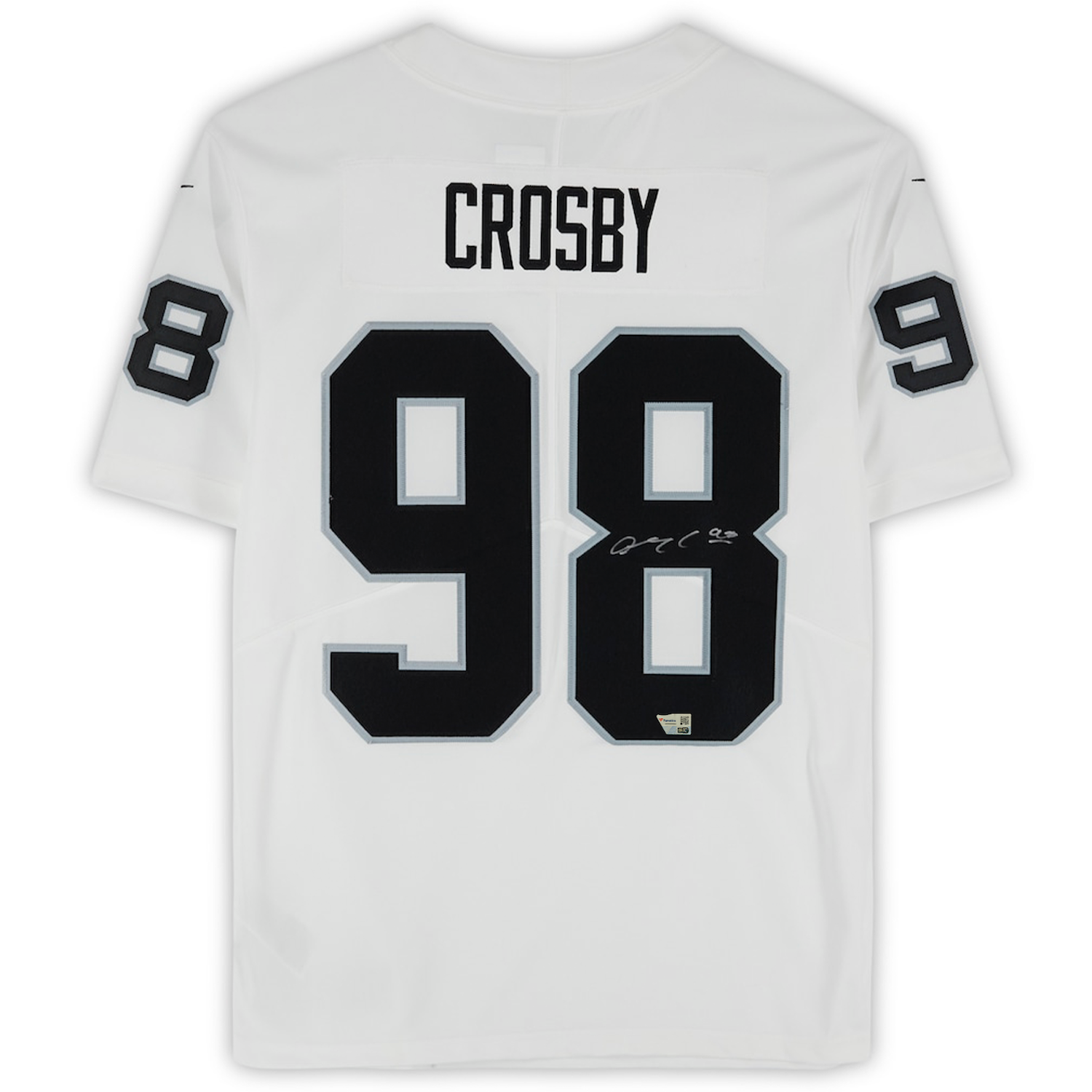 Maxx Crosby Autographed Las Vegas Raiders Nike White Limited Jersey Fanatics