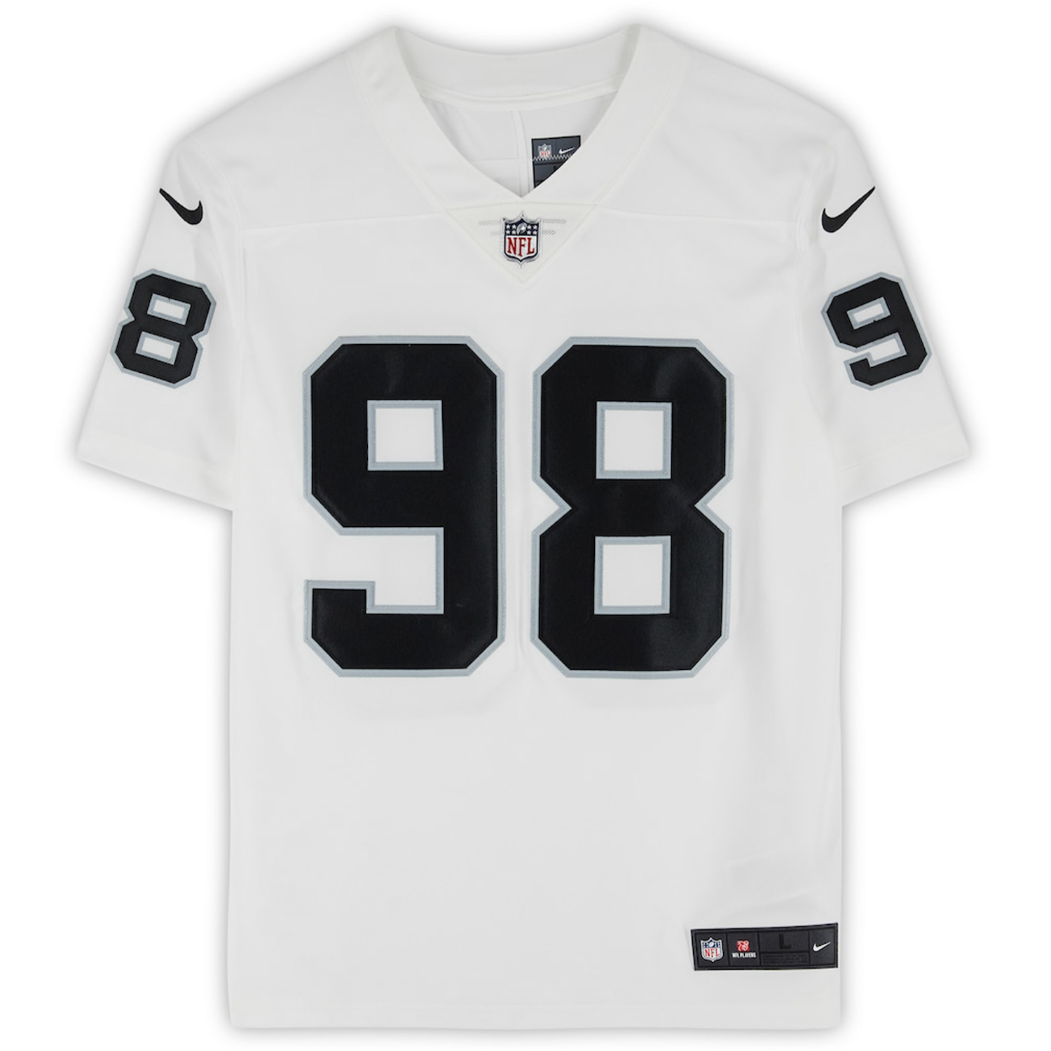 Maxx Crosby Autographed Las Vegas Raiders Nike White Limited Jersey Fanatics