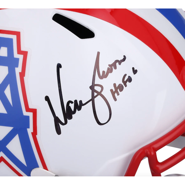 Warren Moon Autographed "HOF 06" Houston Oilers Full Size Speed Helmet Fanatics