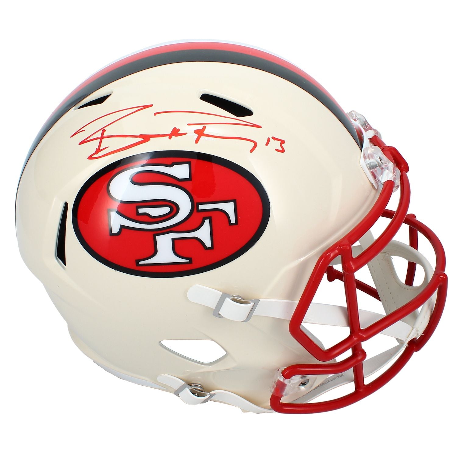Brock Purdy Autographed San Francisco 49ers RETRO Speed Full Size Helmet Beckett