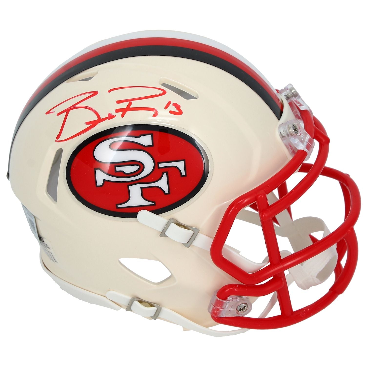 Brock Purdy Autographed San Francisco 49ers RETRO Speed Mini Helmet Beckett