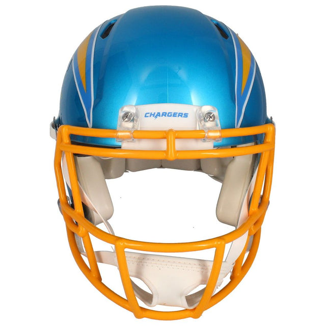 Justin Herbert Autographed "2020 ROY" Chargers Flash Authentic Helmet Beckett