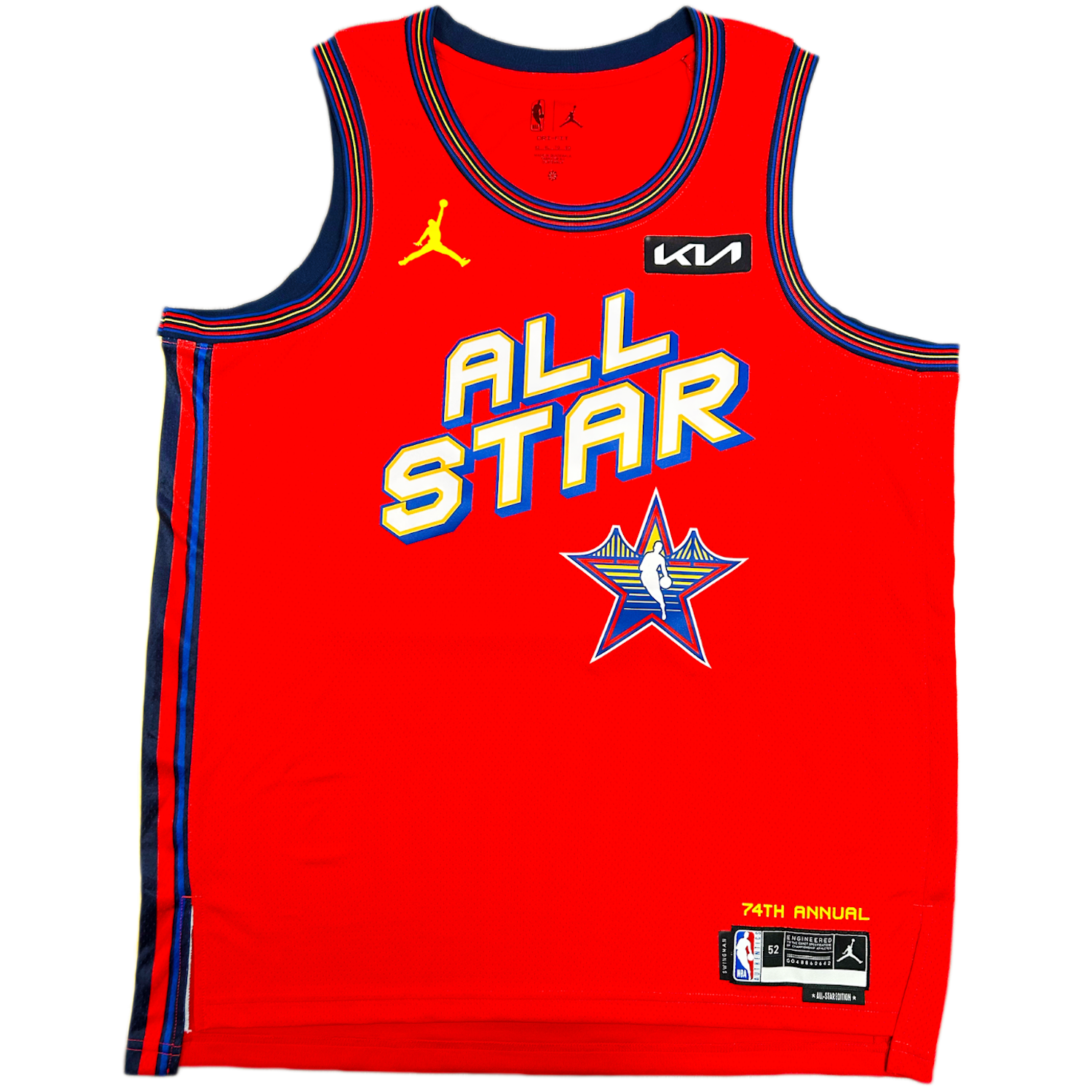 Shai Gilgeous-Alexander Autographed OKC Red Nike 2025 NBA All-Star Game Swingman Jersey Panini LE 50