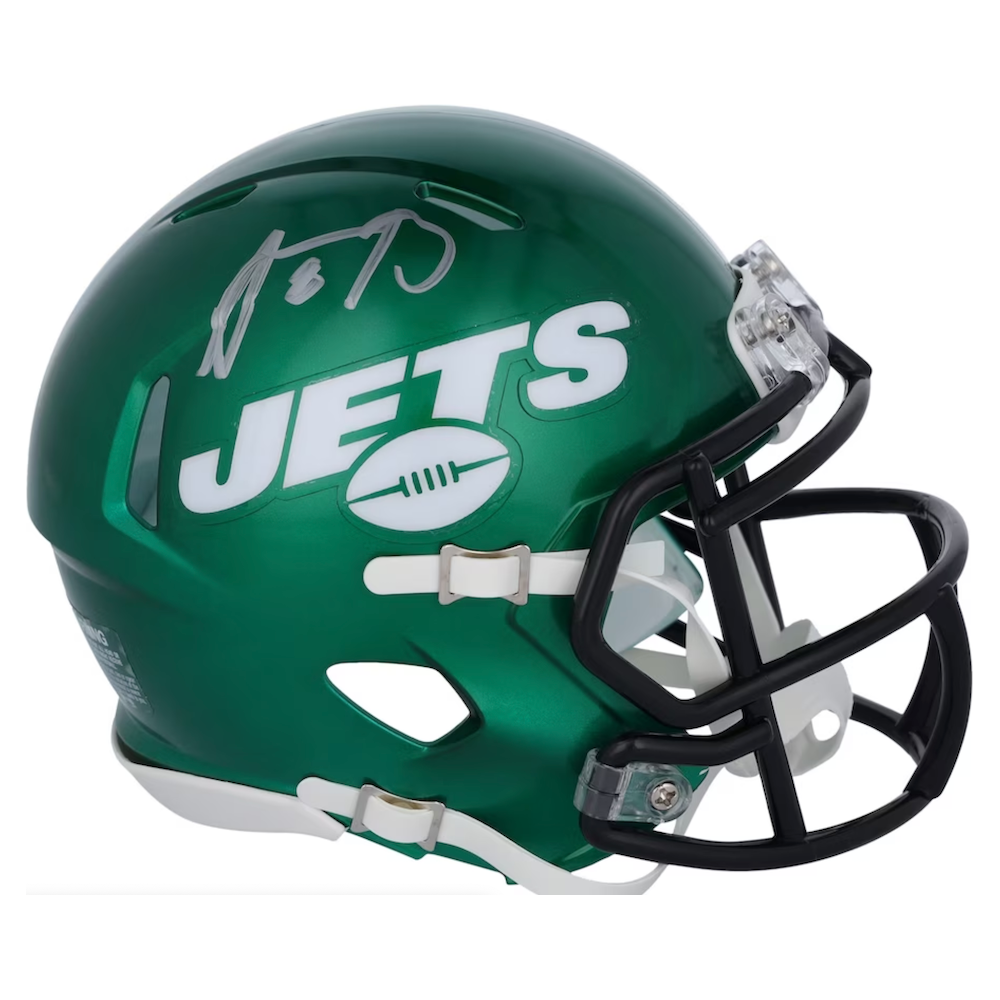 Aaron Rodgers Autographed New York Jets Mini Speed Helmet Fanatics