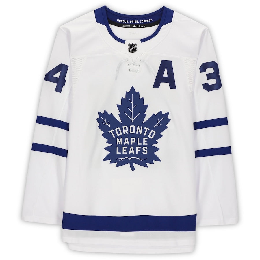 AUSTON MATTHEWS Autographed Toronto Maple Leafs Authentic Captain White Adidas Jersey FANATICS