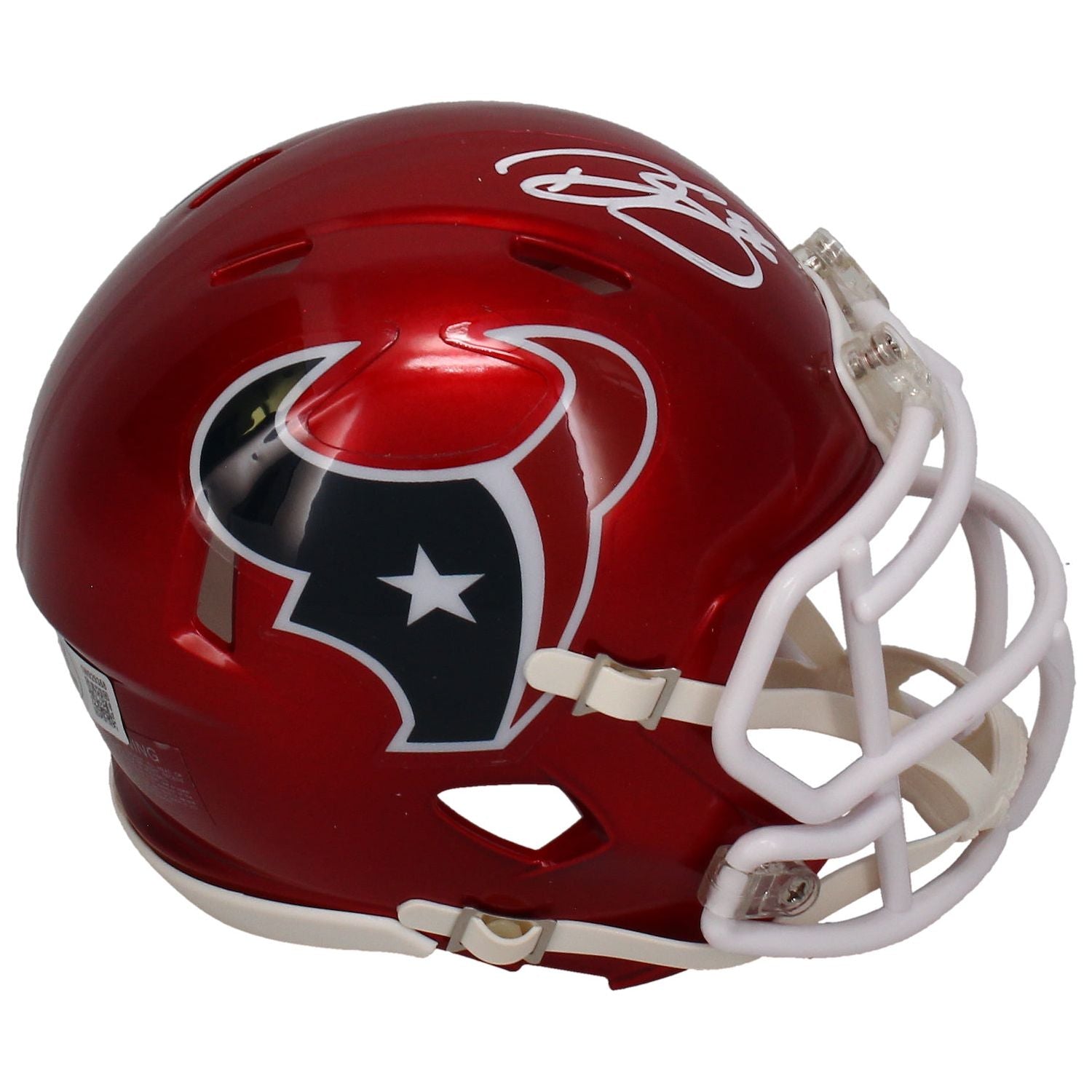 Dalton Schultz Autographed Texans (In White) Flash Speed Mini Helmet Beckett