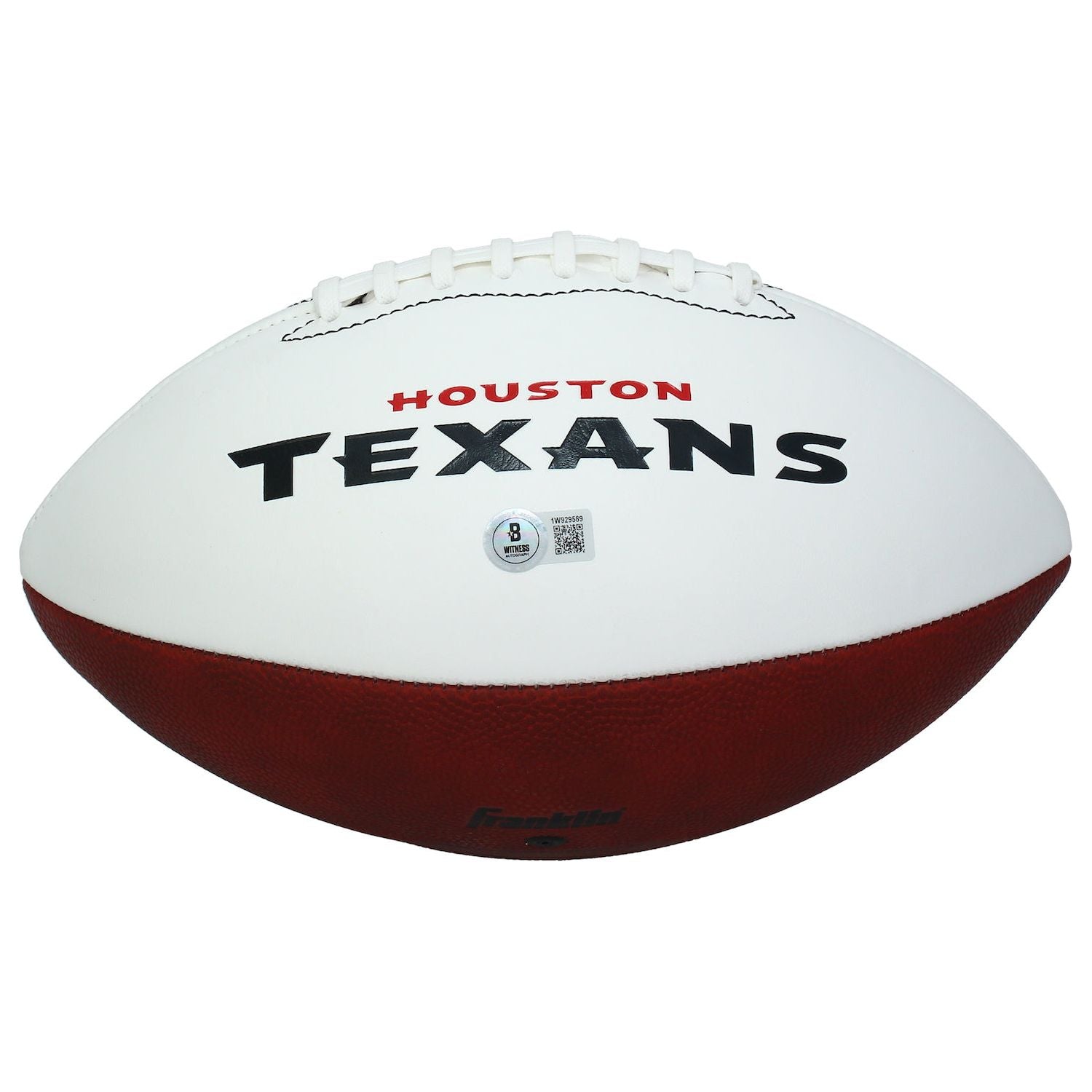 Dalton Schultz Autographed Houston Texans White Panel Football Beckett
