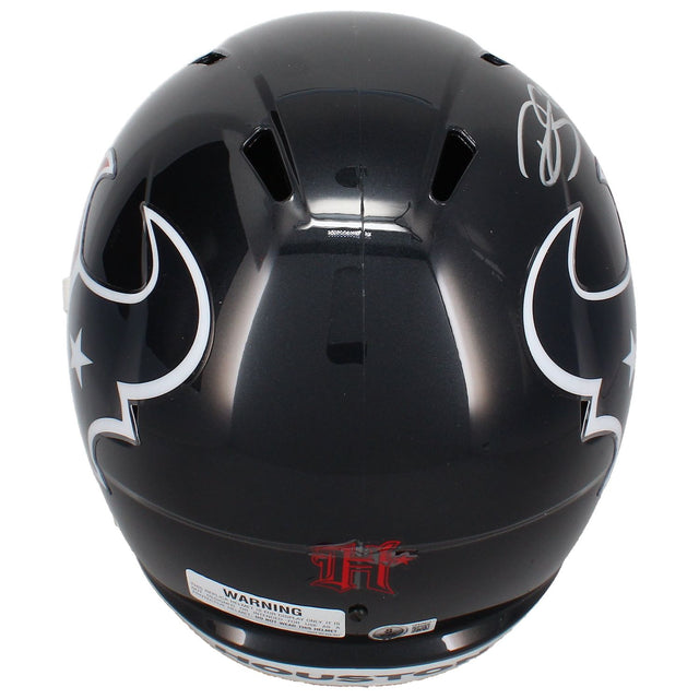 Dalton Schultz Autographed Houston Texans 2024 Full Size Speed Helmet Beckett