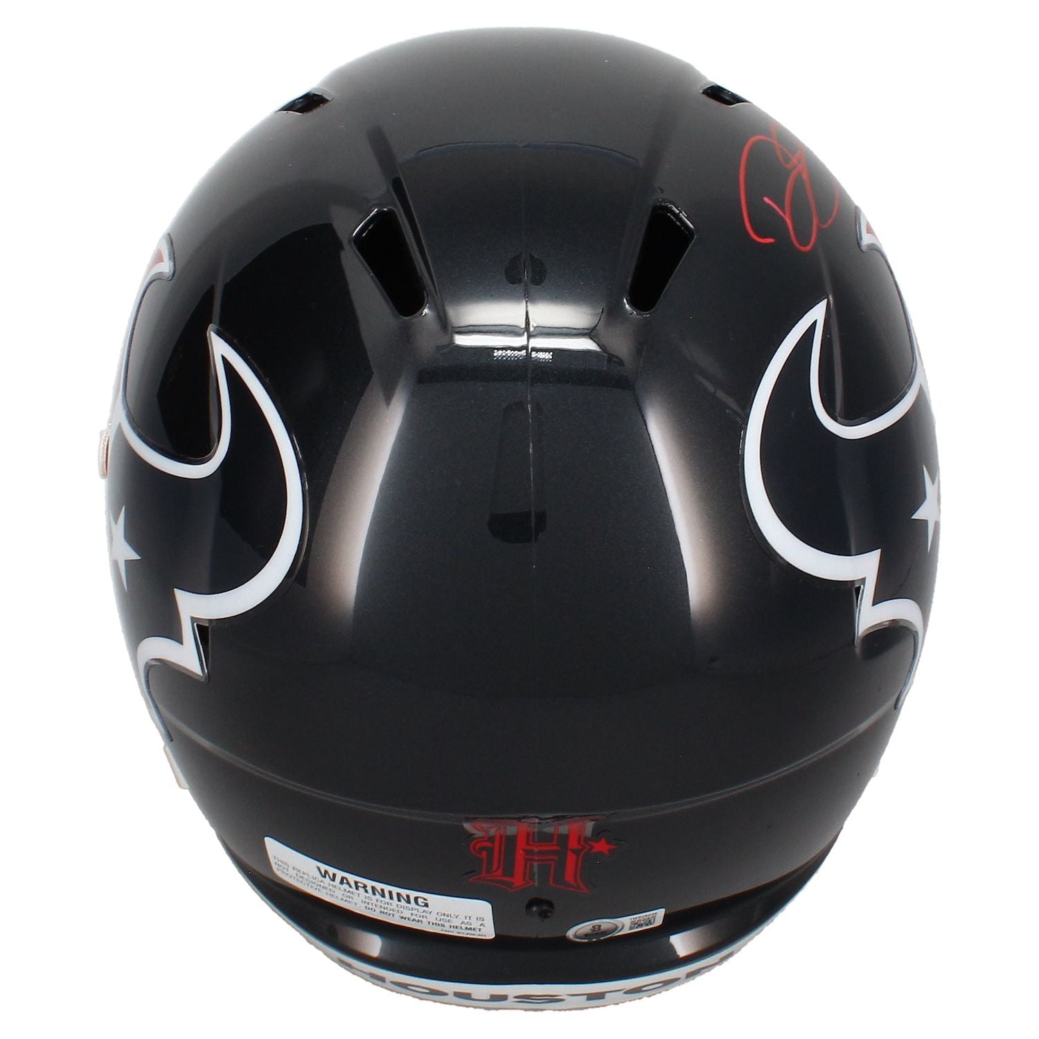 Dalton Schultz Autographed (Red) Houston Texans Full Size Speed Helmet Beckett