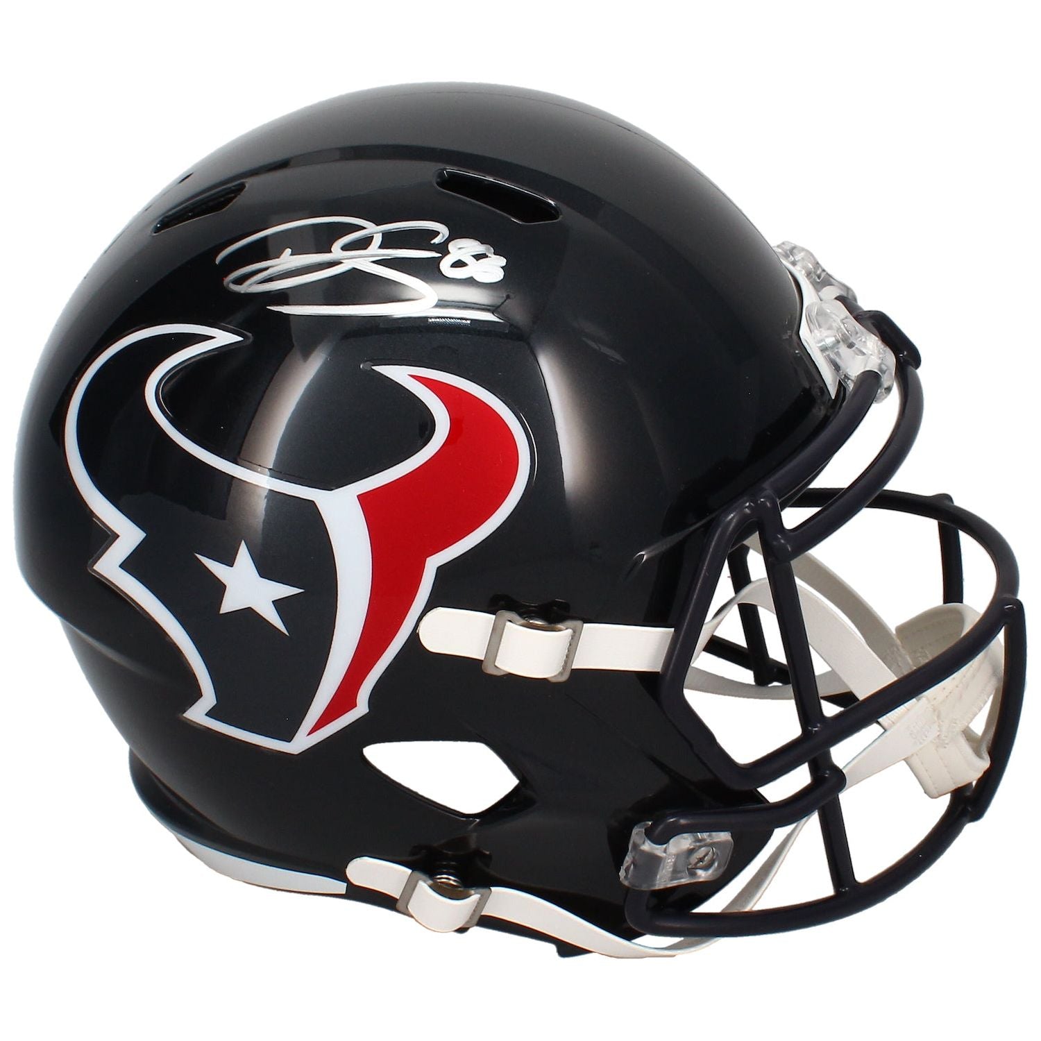 Dalton Schultz Autographed Houston Texans 2024 Full Size Speed Helmet Beckett