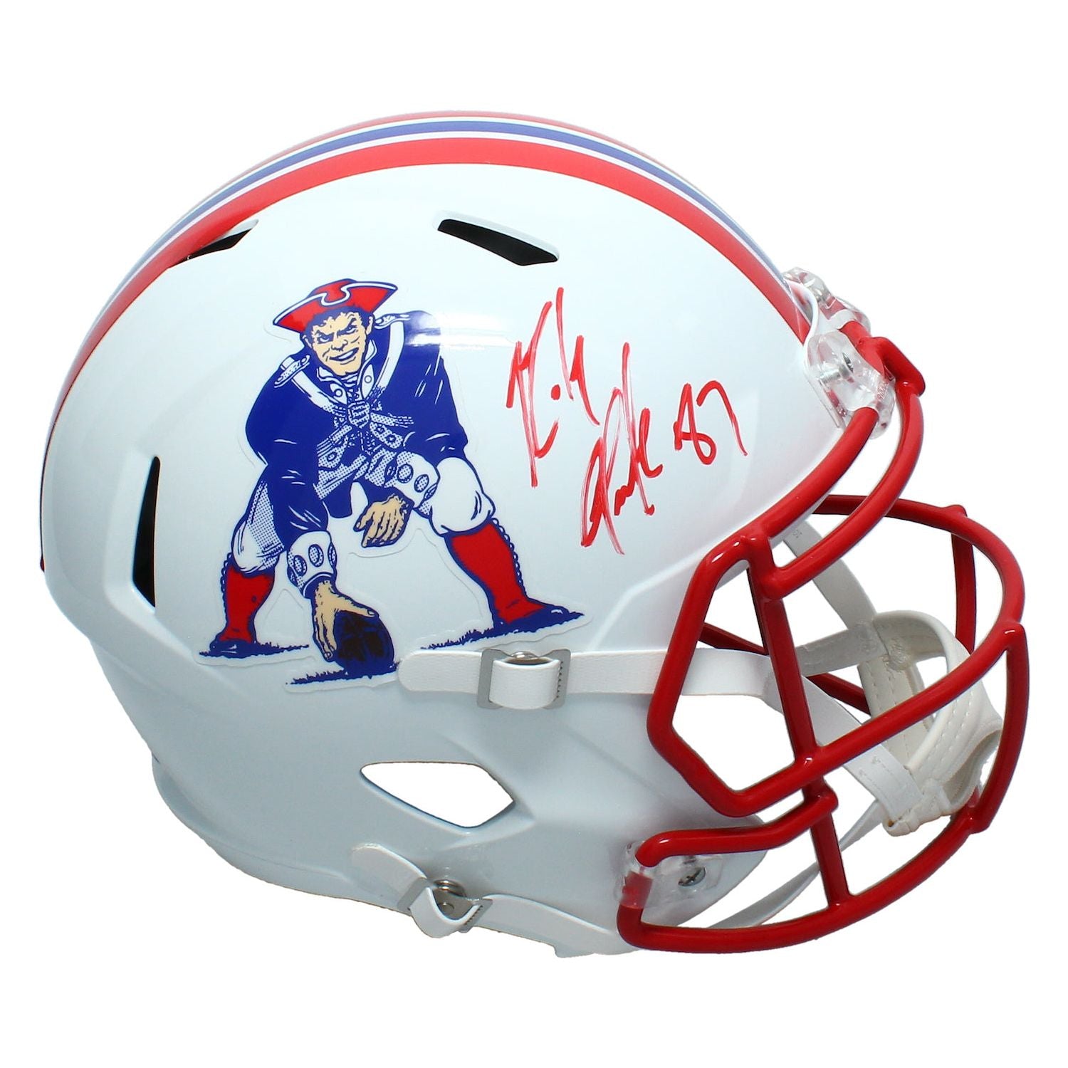 Rob Gronkowski Autographed Patriots Full Size Flash Speed Helmet Radtke