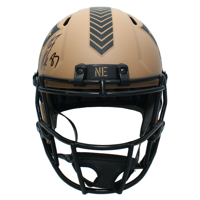 Rob Gronkowski Autographed Patriots STS Full Size Speed Helmet Radtke