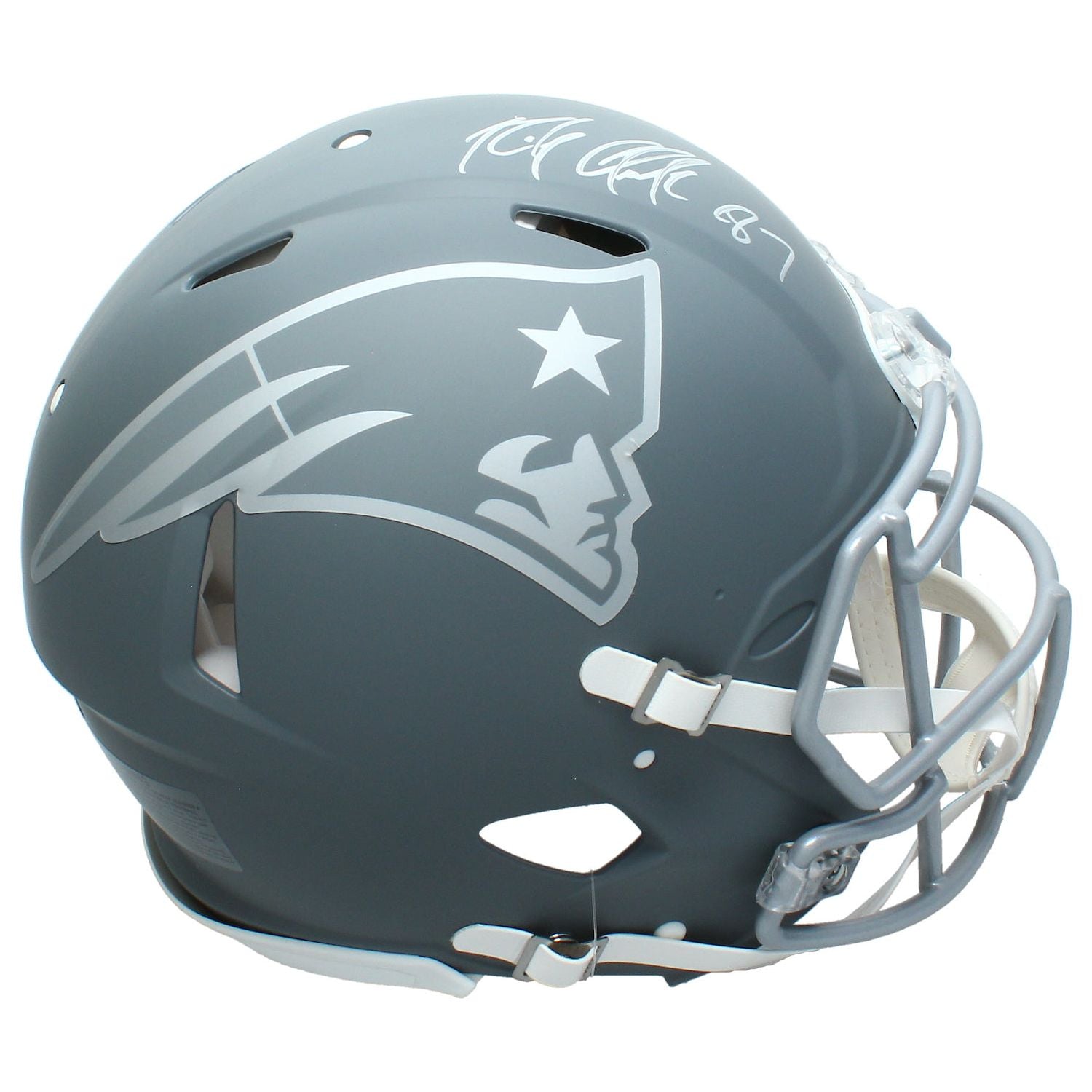 Rob Gronkowski Autographed Patriots Slate Speed Authentic Helmet Radtke