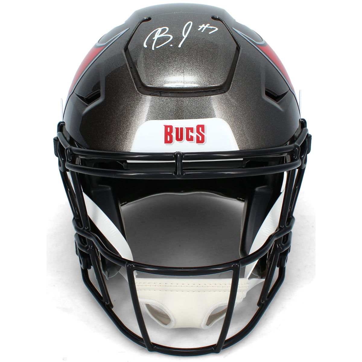 Bucky Irving Autographed Tampa Bay Buccaneers Speedflex Authentic Helmet Beckett