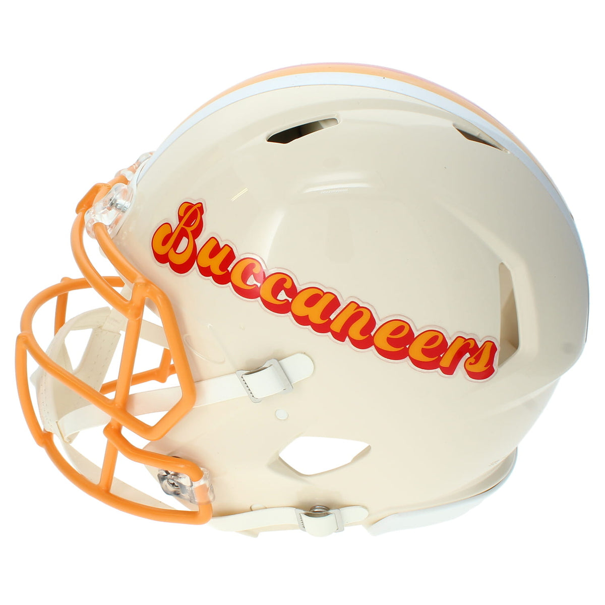 Bucky Irving Autographed Tampa Bay Buccaneers RETRO Speed Authentic Helmet Beckett